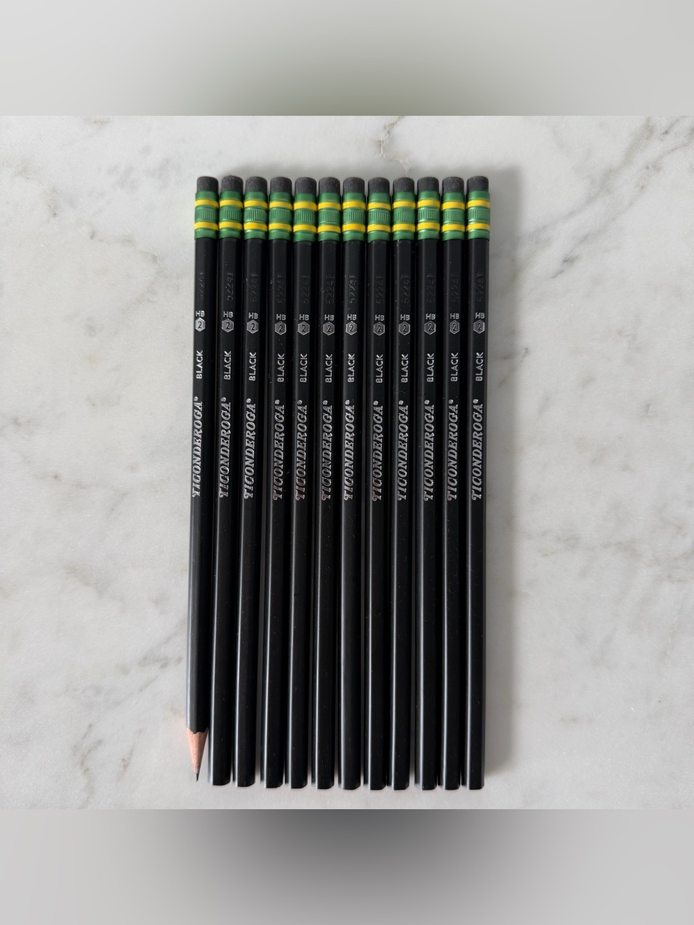 Ticonderoga All Black Pencils, 12 Count
